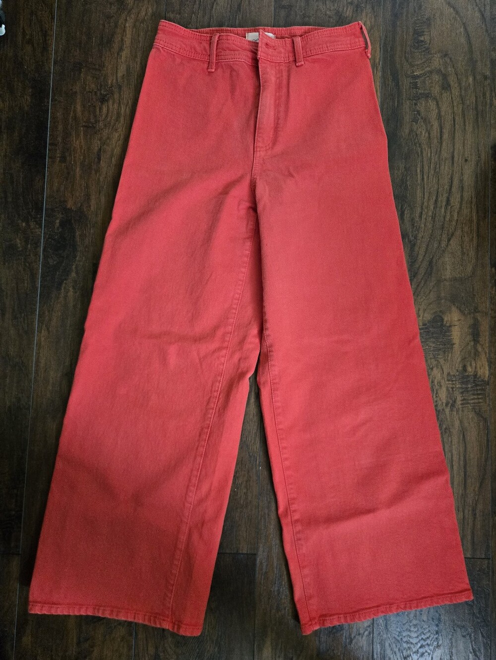 Universal Thread Coral-Red Wide Leg Jeans